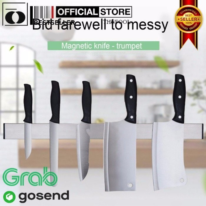

Magnetic Knife Holder 3M Sticker Pemegang Pisau Magnet Tempel TF