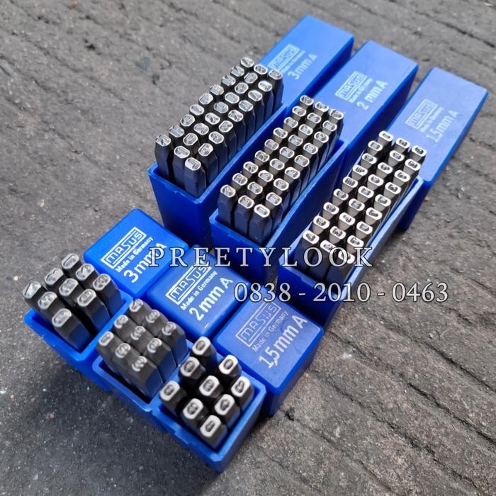 

Masus Alat Ketok Huruf Angka Set 1.5 Mm Stamp Punch Germany