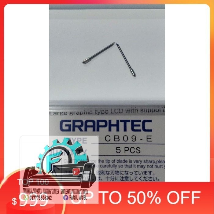 

Mata Pisau BESI Standard Blade CB09 Mesin Cutting Graphtec