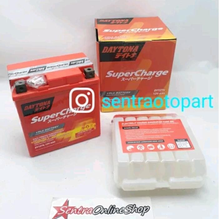 Aki Accu Semi Kering Super Charge Nmax Aerox 155 Dytz7V Daytona