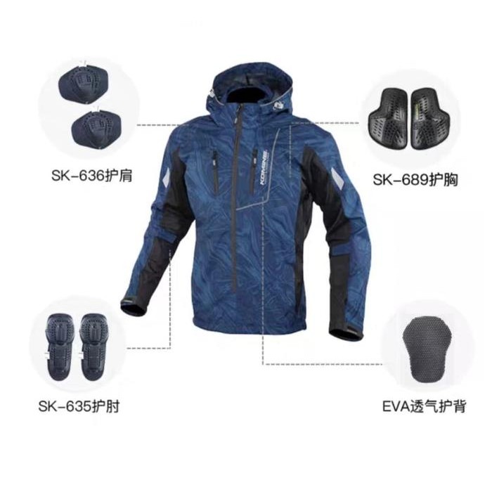 Promo Komine Jk 112 Jaket Touring Protektor Jacket Motor Riding Protector Best Quality
