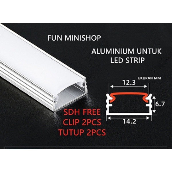 [Expert] ALUMINIUM LED STRIP U / HOUSING LED STRIP 1 M