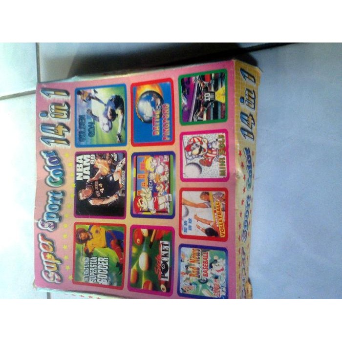Kaset Gameboy Color 14 in 1 (game-game olahraga)
