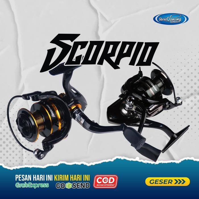 Reel Scorpio Metal Body Drag Killer Termurah Dan Kuat Max Drag 12 Kg