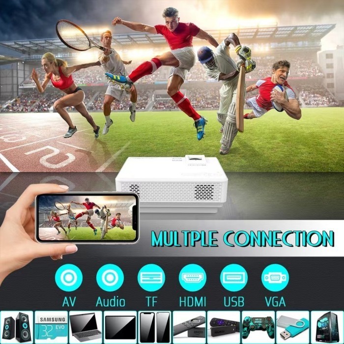 [Expert] Proyektor LED-tripsky-1080P HD home theater T3 mini proyektor