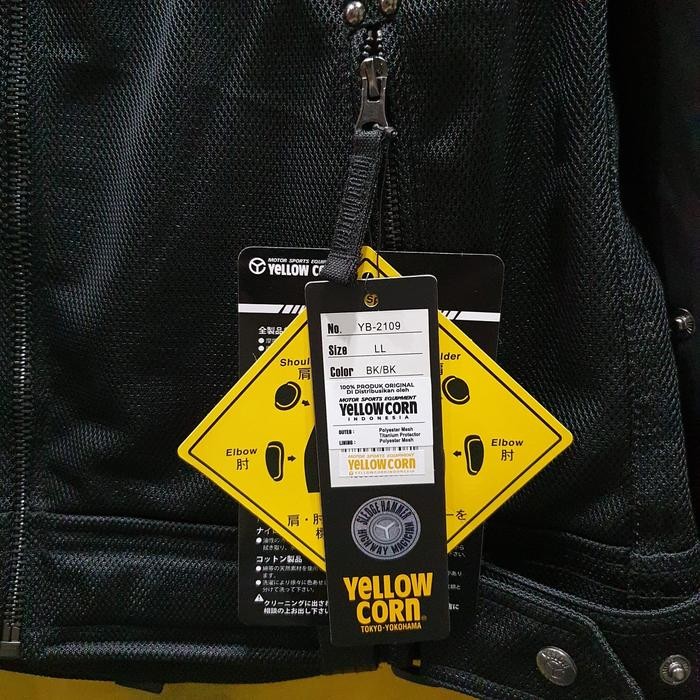 Terbaru Jacket Jaket Touring Yellow Corn Yb 2109 Black Black Titanium Original Best Seller