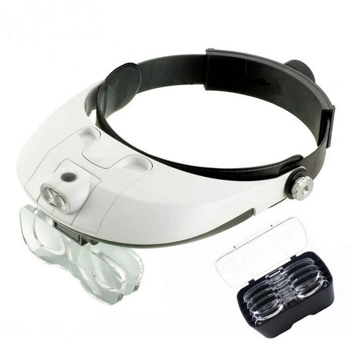

Best Seller Kacamata Pembesar X5 Lensa (6X) Reparasi Jam Hp Magnifier Led Mg81001-G