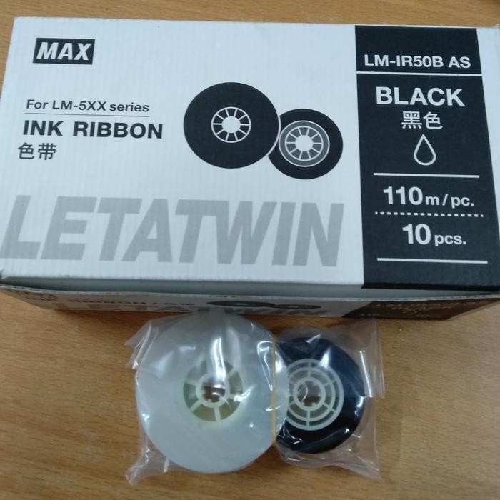 INK RIBBON TINTA PITA LM IR50B MAX LETATWIN LM550A LM 550 550A ORIGINA GRATIS ONGKIR