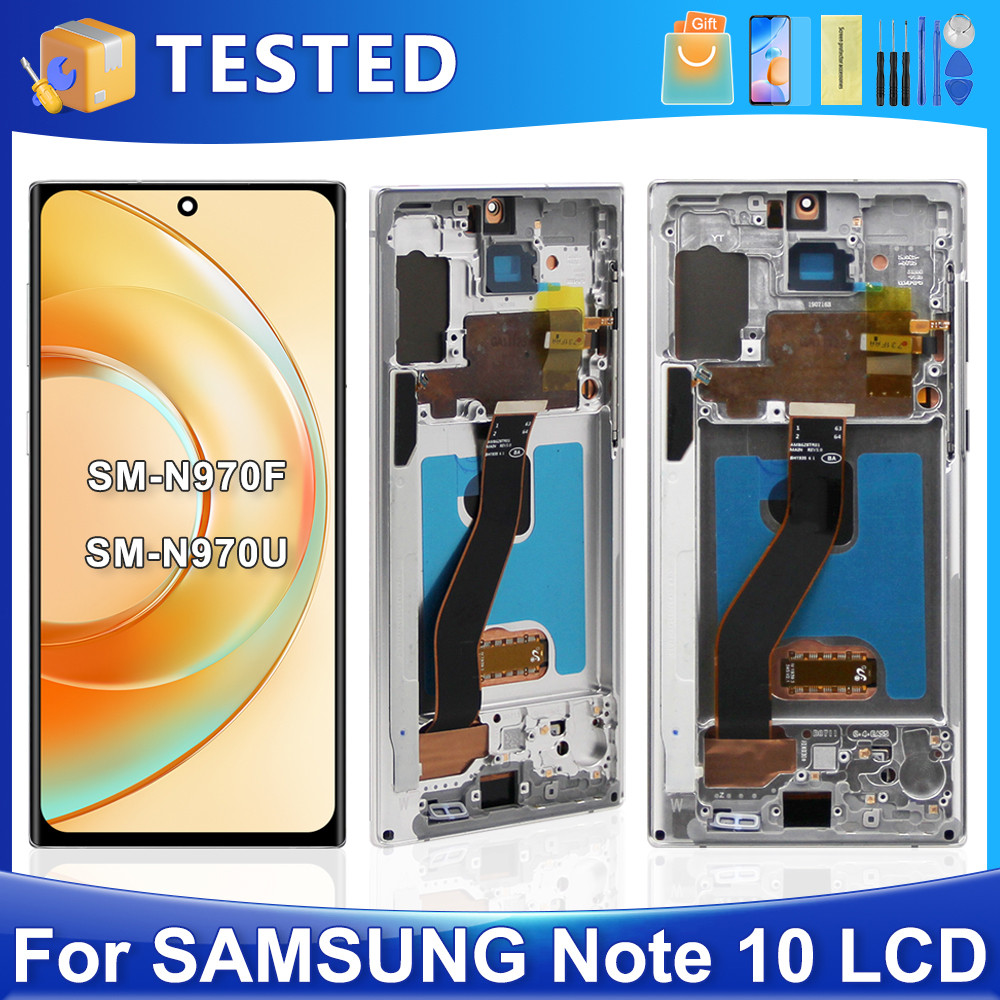 6.3''Note 10 For Samsung For  Note10 N970F N970U N970W N970N LCD Display Touch Screen Digitizer Asse