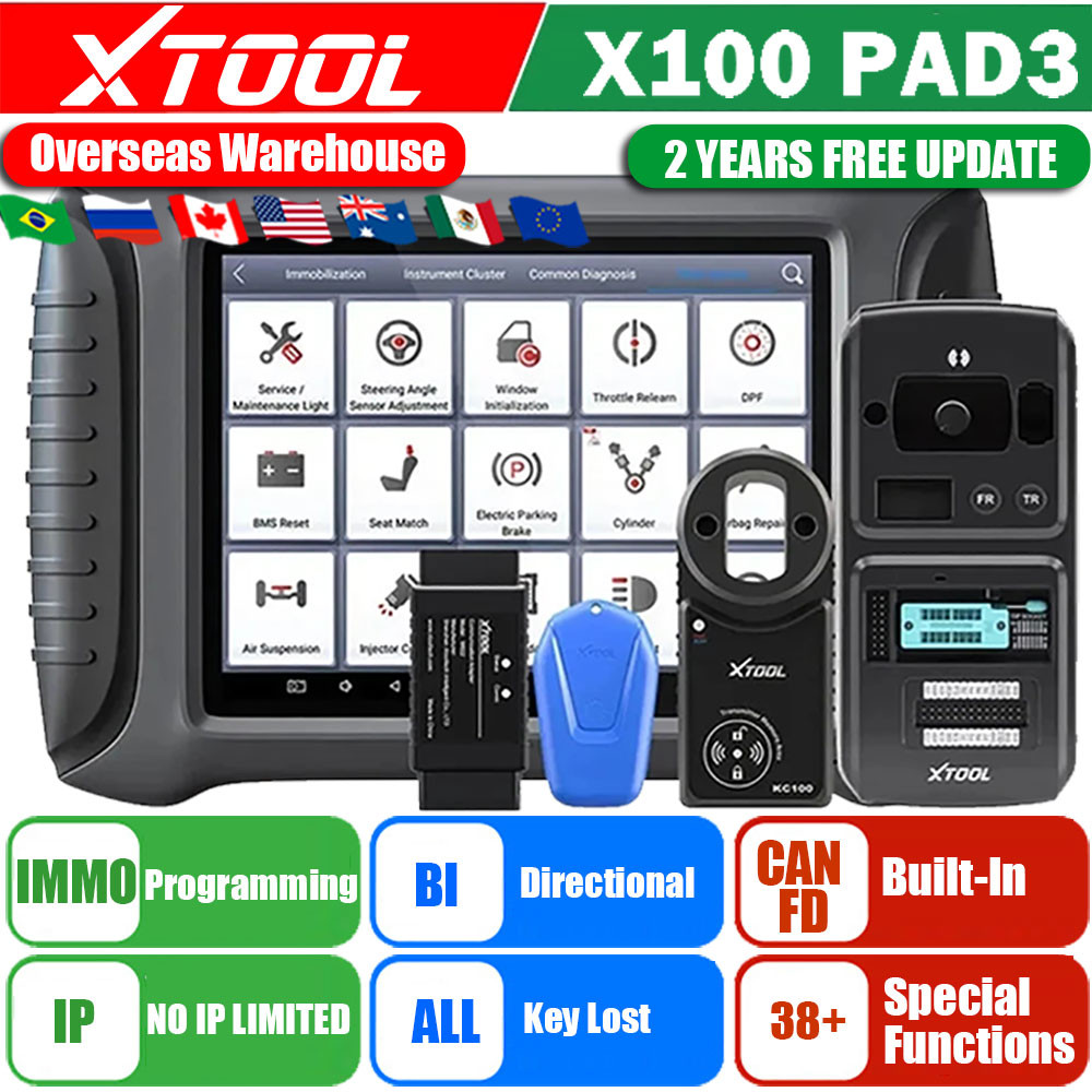 XTOOL X100 PAD3 2023 Newest Car OBD2 Key Programmer X100PAD3