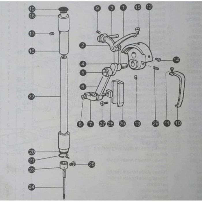(Expert) Tiang Jarum Mesin Jahit Typical