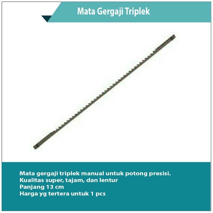 PREMIUM Mata Gergaji Triplek / Mata Gergaji Triplex Manual