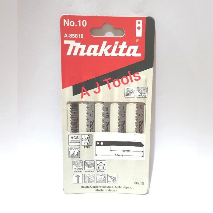 PREMIUM MAKITA MATA JIGSAW GERGAJI KAYU HCS NO.10 (A-85818)