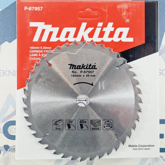 PREMIUM MAKITA ORIGINAL MATA GERGAJI KAYU 7 INCH 40T CIRCULAR SAW BLADE