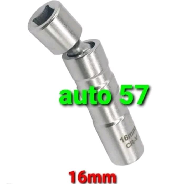 PREMIUM Kunci busi 16mm segi 12 BMW dll magnet flexible