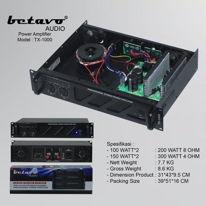 Power Amplifier Betavo Tx1000 Tx 1000