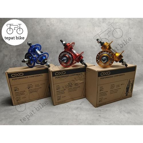 Hub Freehub BMX Fixie OXO 36H HB432 Bearing ORI - Blue