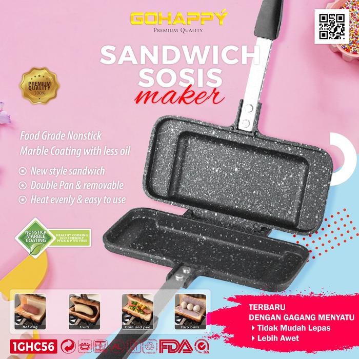 

Gohappy Alat Cetakan Sandwich Sosis Maker Anti Lengket Marble(Stove) Gratis Ongkir