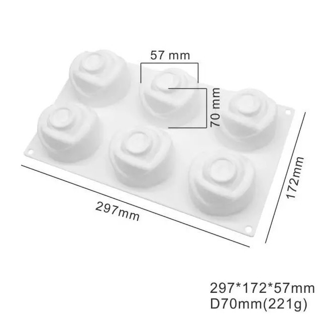 

Rose Mini Entremet Mold Mould Silicone Cetakan Kue Cake Gratis Ongkir