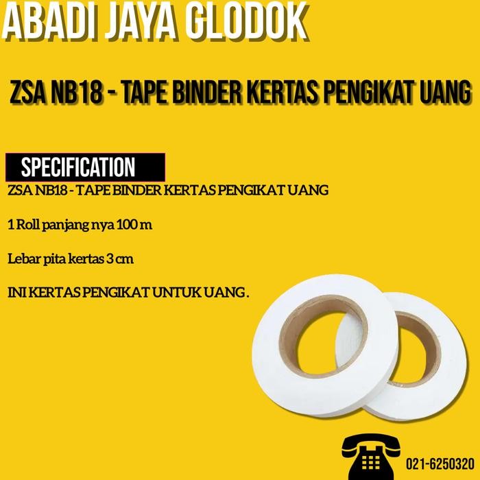 

Zsa Nb18 - Tape Binder Kertas Pengikat Uang