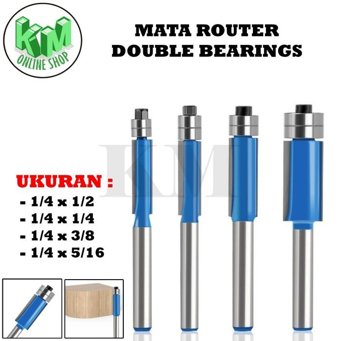 Mata router double bearing 6mm 8mm 9mm 12mm