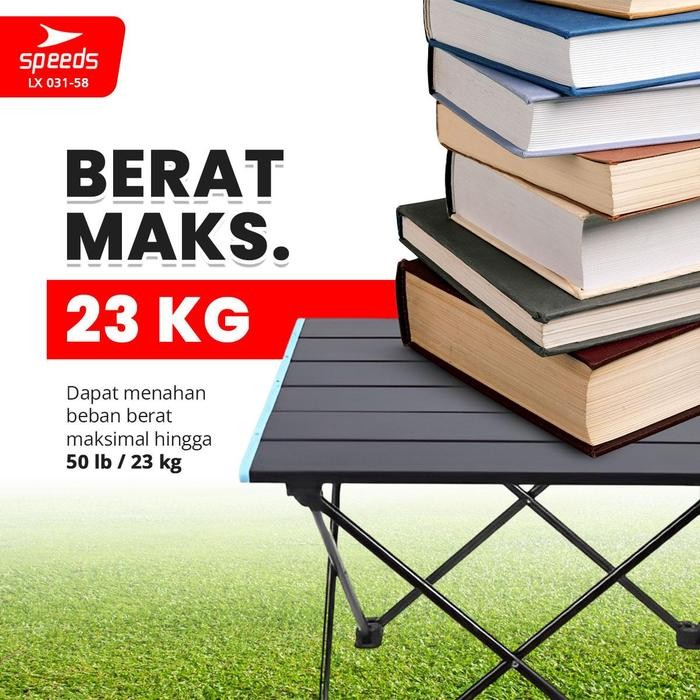 [Speeds Living] Speeds Meja Lipat Portable / Meja Lipat Outdoor Bahan Aluminium 031-58