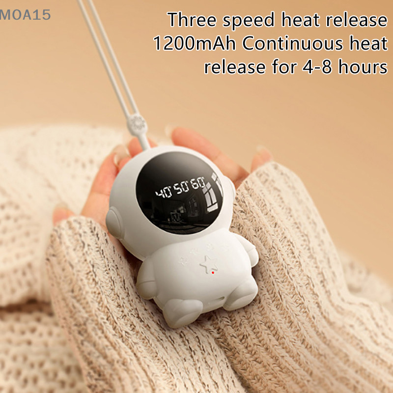 1200Mah Cute Astronaut Hand Warmer Usb Charging Winter Mini Hand Warmer Pocket Hand Warmer Large