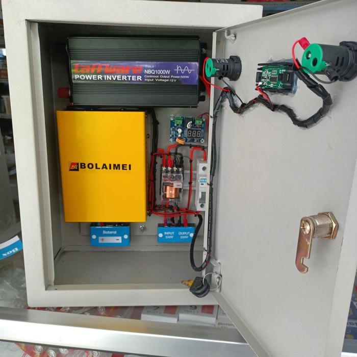 Box Panel Backup 500W Inverter Psw 1000W 12V To 220V Otomatis