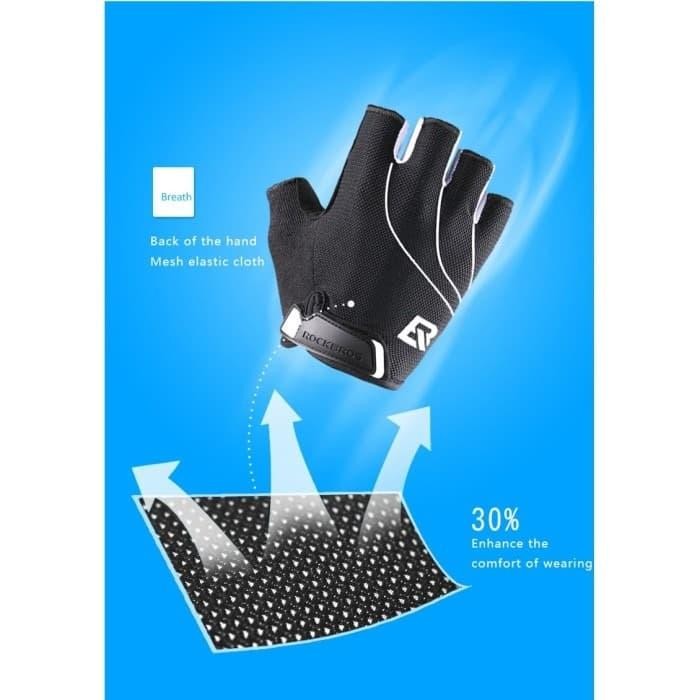 Rockbros Sarung Tangan S107 Gloves Shockproof Breathable