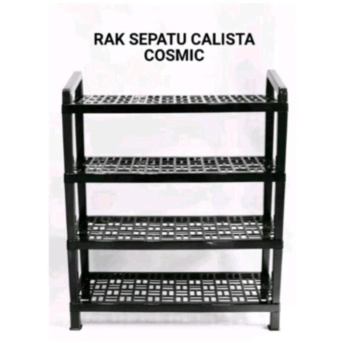 RAK SEPATU RAK SANDAL COSMIC CALISTA 4 SUSUN 5 SUSUN PLASTIK