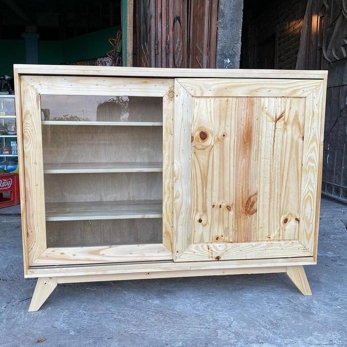 rak sepatu kayu jati belanda sliding lemari