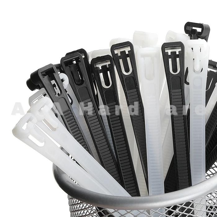 

Kabel Ties Zip Cable Organizer Reusable 8X400Mm 100 Pcs