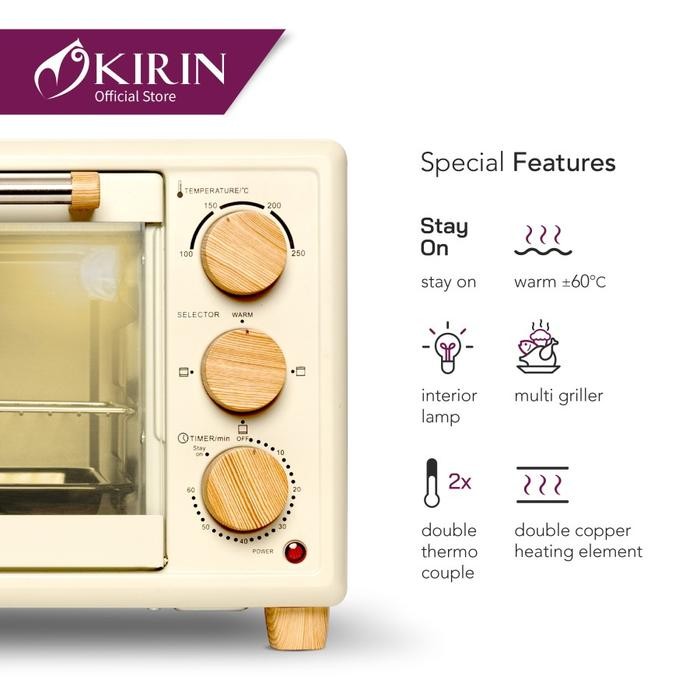 OVEN + MICROWAVE KIRIN KBO 190 (LOW WATT) - 19 liter KUALITAS PREMIUM