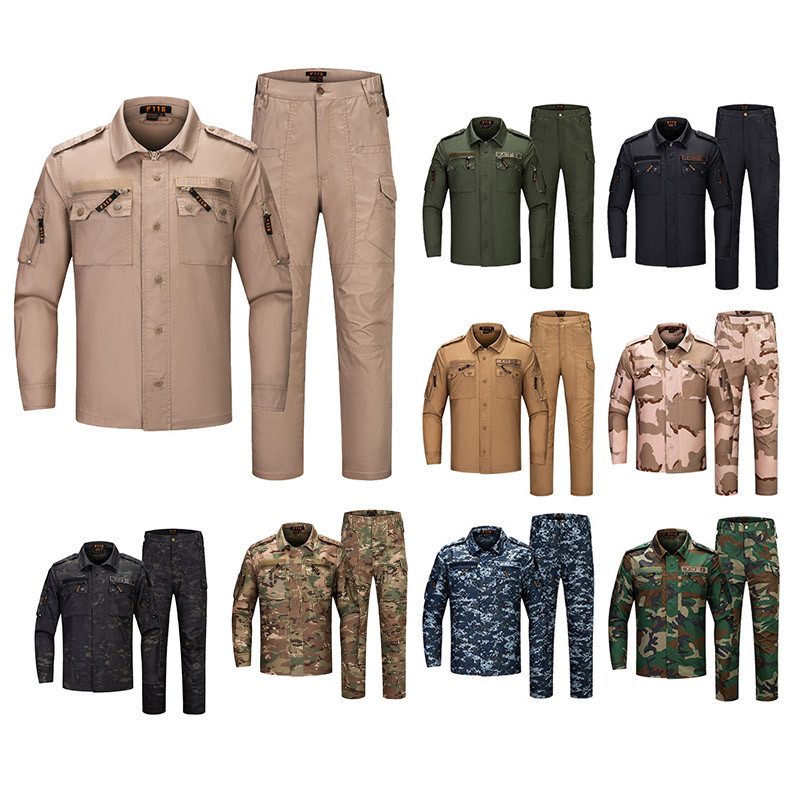 Hunting Shooting Shirt Pants Set Battle Dress Uniform Tactical BDU Set Combat Clothing Camouflage