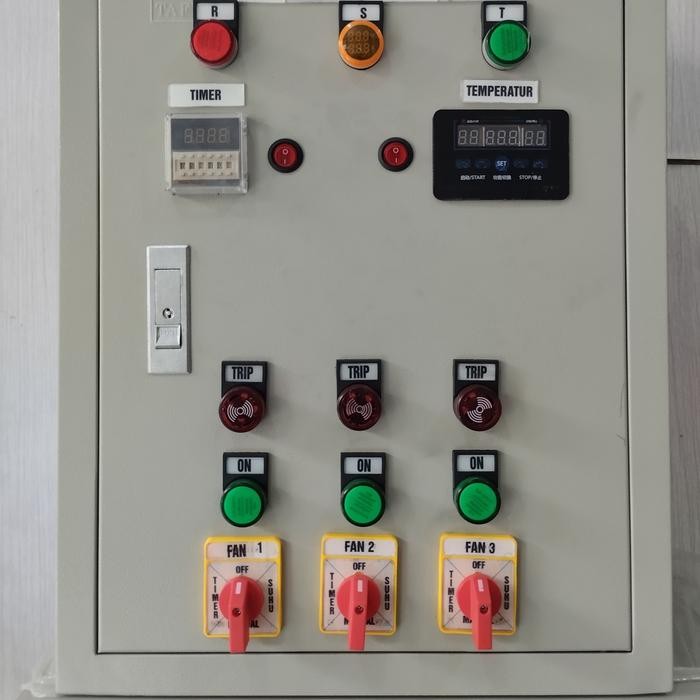 panel blower kandang ayam,3blower 3phase, phasefailur,com Schneider