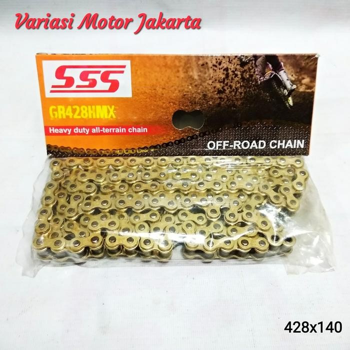 Rantai SSS 428x140 HMX Gold