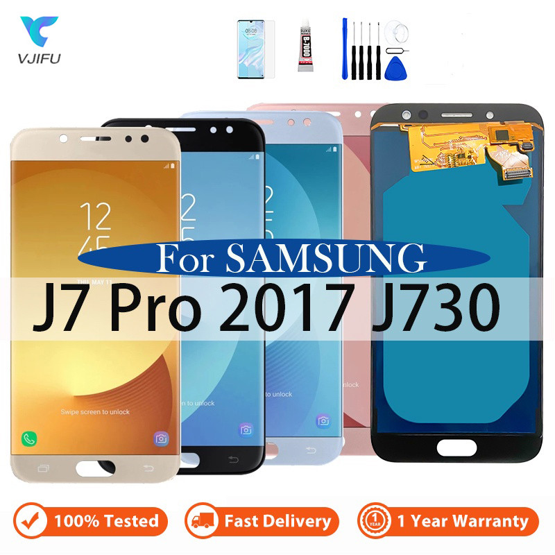 Screen For SAMSUNG Galaxy J7 Pro 2017 J730 LCD Display Touch Screen Digitizer Assembly J730F J730GM/