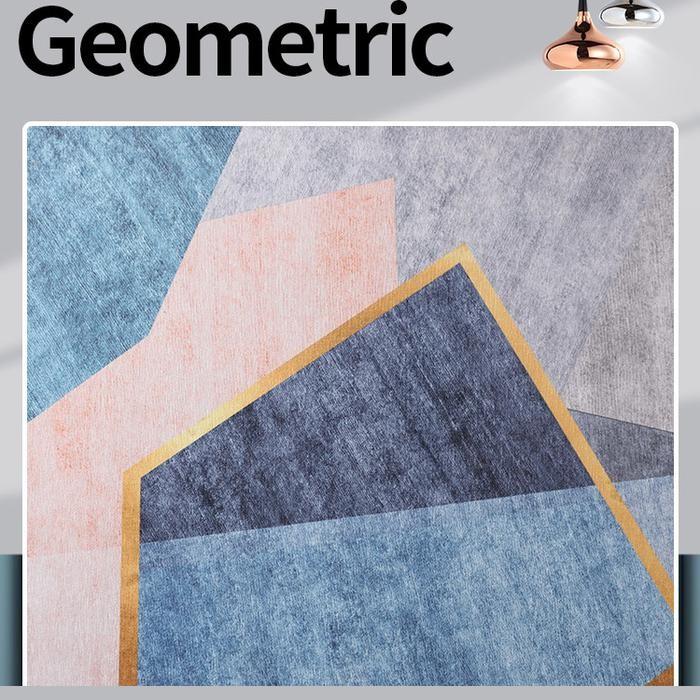 New COD ZakkaStore Carpet Bulat Polyester Diameter 80-100cm Karpet Meja Kursi Keset Ruang Tamu keset