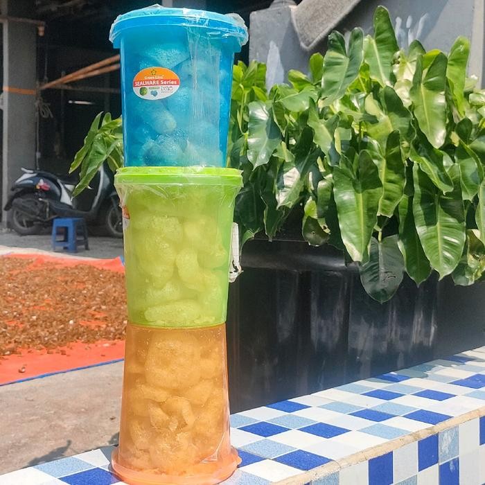 

New kerupuk kulit toples 1 liter dapat 3 toples Camilan Krupuk Sapi Food Snack Rambak Makanan