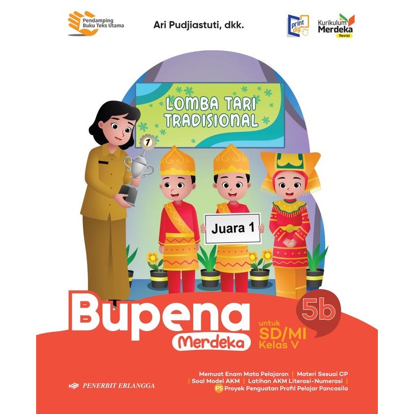 BARU & ORIGINAL BUKU BUPENA MERDEKA SD/MI KELAS 5B KURIKULUM MERDEKA REVISI