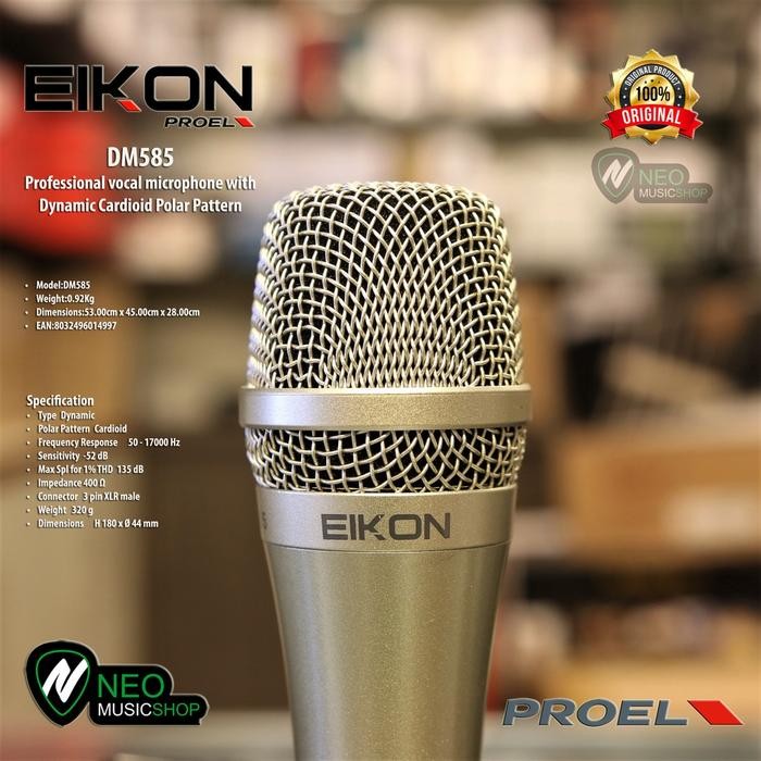 (Expert) EIKON DM585 Professional vocal microphone with Dynamic