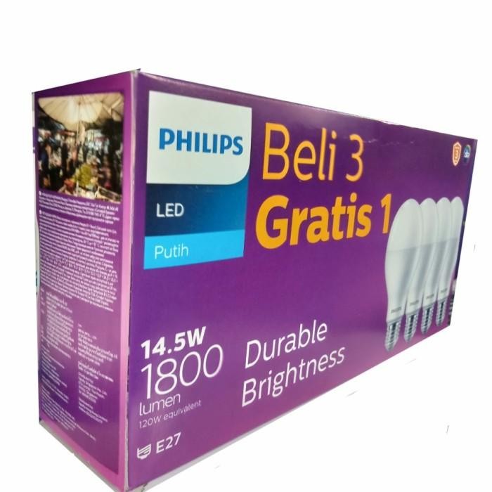 Expert Philips Multipack LEDBulb 14.5W E27 6500K 230V Putih