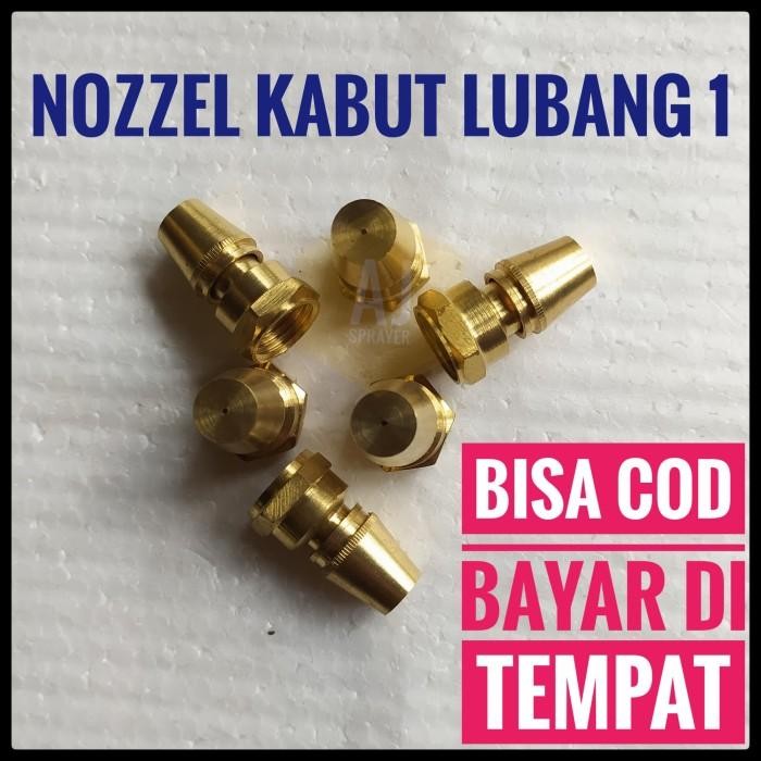 [Expert] Nozzel Nozzle Spuyer Sprayer Kabut Lubang 1 Lurus Full Kuningan