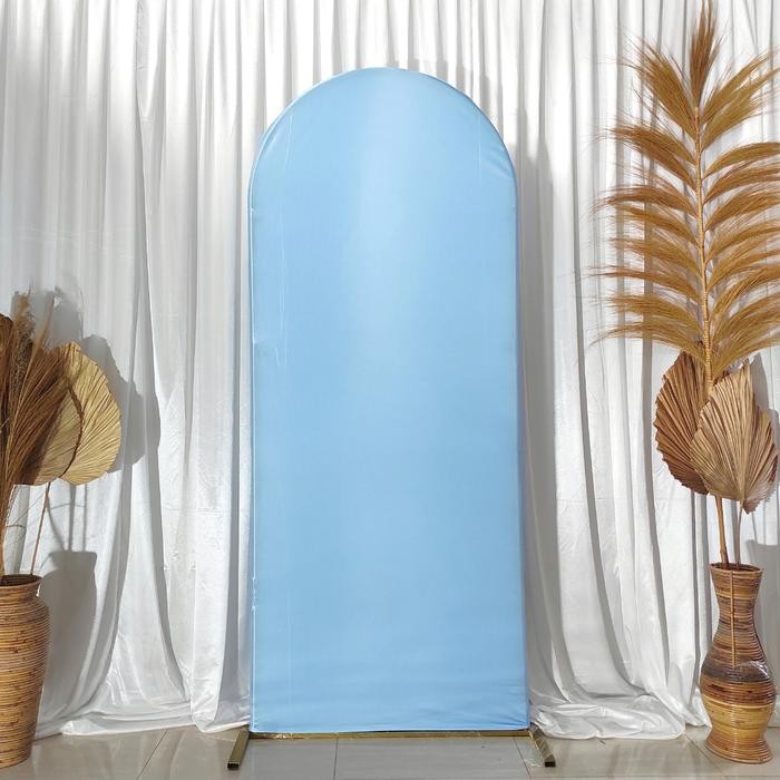 BACKDROP COVER STAND OVAL DEKORASI ULANG TAHUN / KAIN OVAL AQIQAH / LAMARAN / KHITANAN KAIN ABUTAY