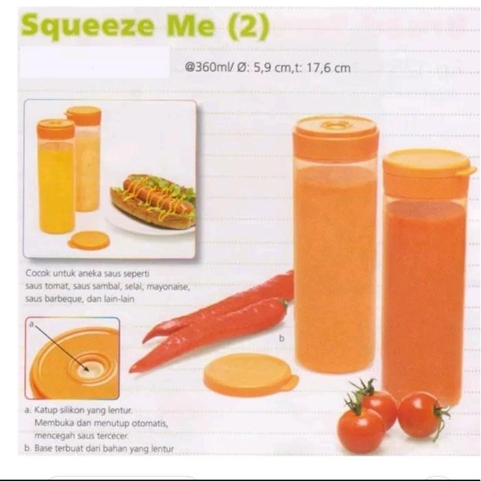 wadah Kecap Wadah saos/sambal Tupperware Squeeze Me Limited edition