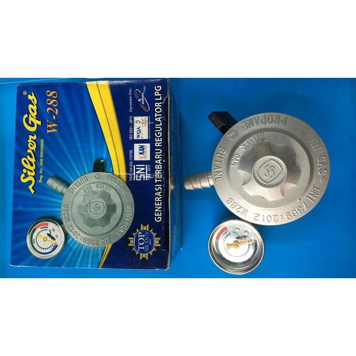 Regulator Dengan Meter Silver Gas / Winn Gas w288