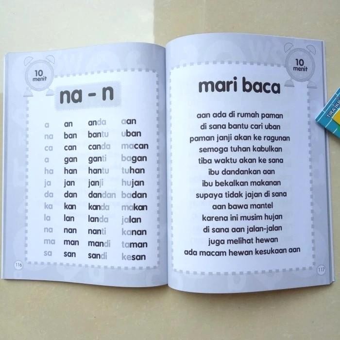 Buku Anak TK SD Kelas 1 - buku ABACAGA Cara Praktis Belajar Membaca