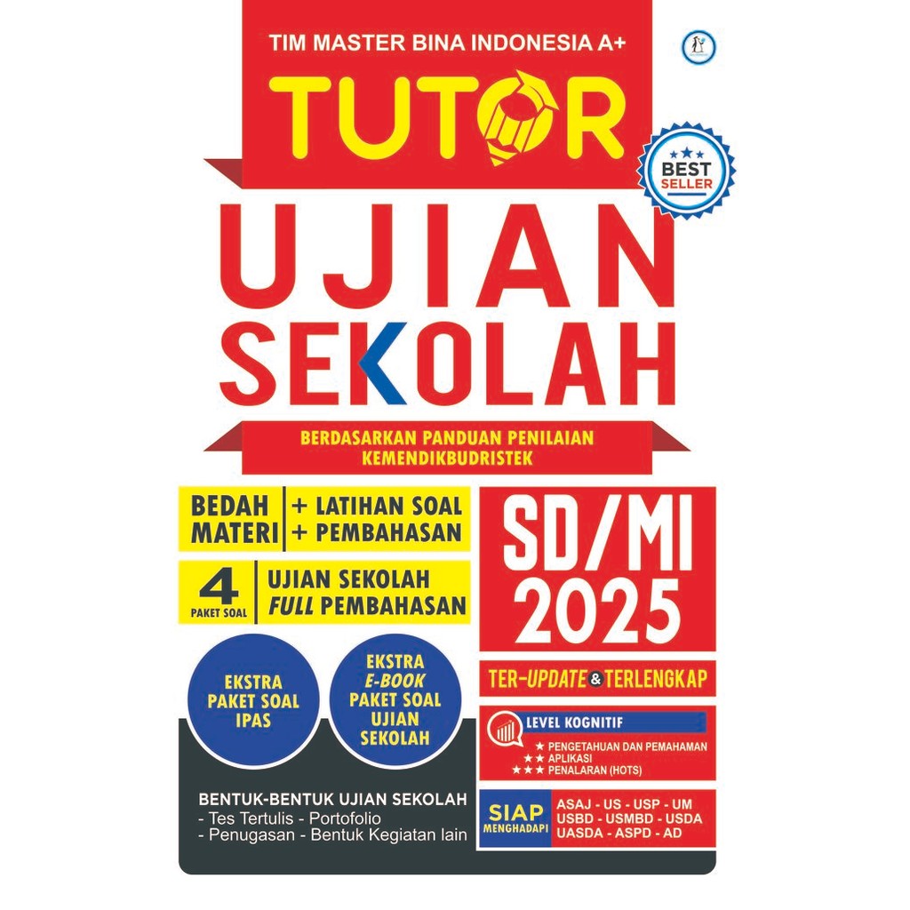 Buku Ujian Sekolah SD 2025 - Tutor Ujian Sekolah SD/MI 2025 TERBARU
