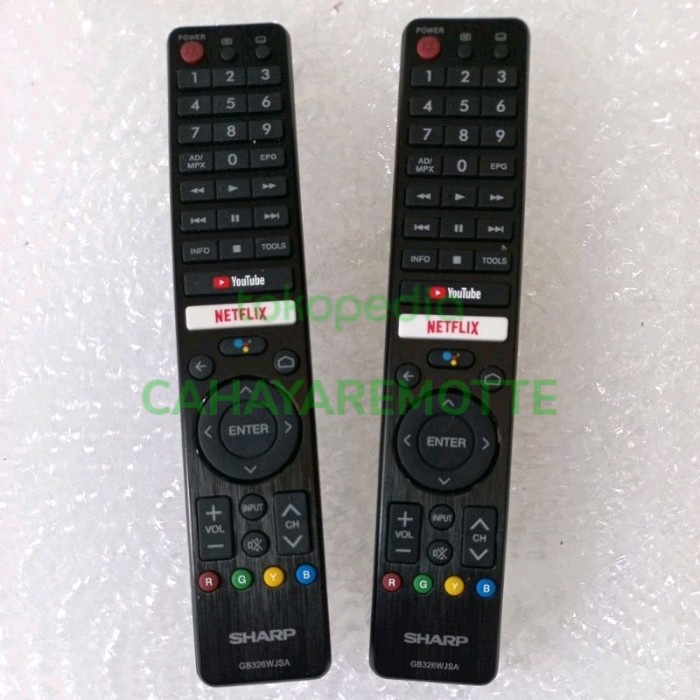 REMOT TV SHARP ANDROID TV YOUTUBE GB326WJSA