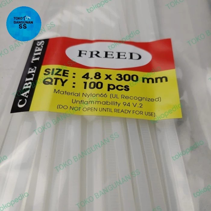 

Kabel Tis Tebal 4.8x250mm@1000/Nylon cable tie 4.8x300mm@1000